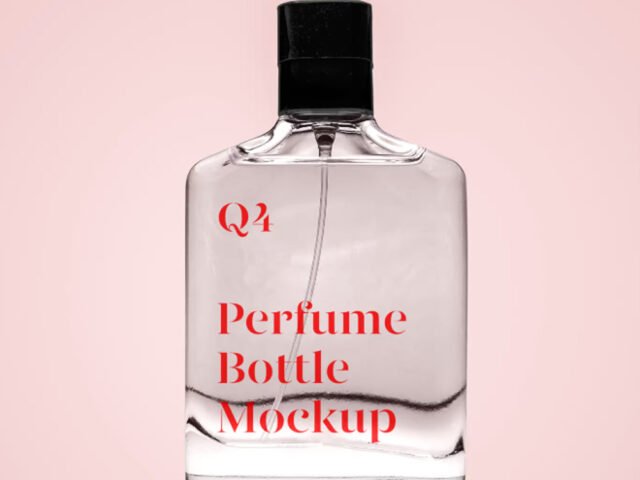 Transparent Perfume Mockup