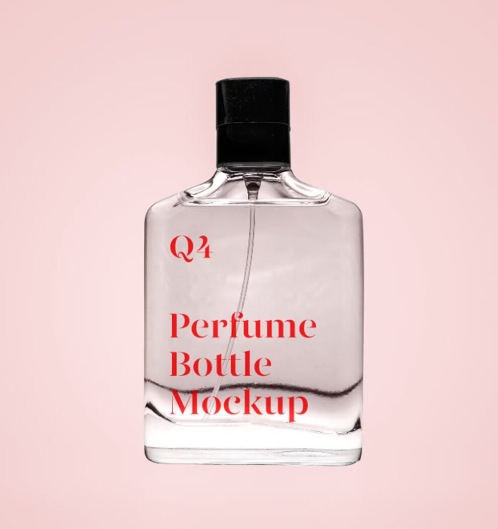 Transparent Perfume Mockup