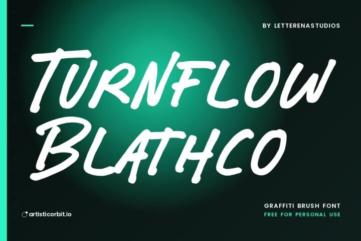 Turnflow Blathco font preview