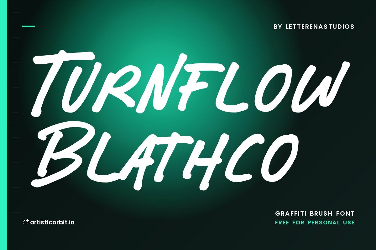 Turnflow Blathco font preview