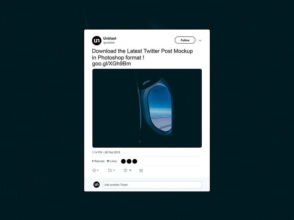 Twitter Post Mockup