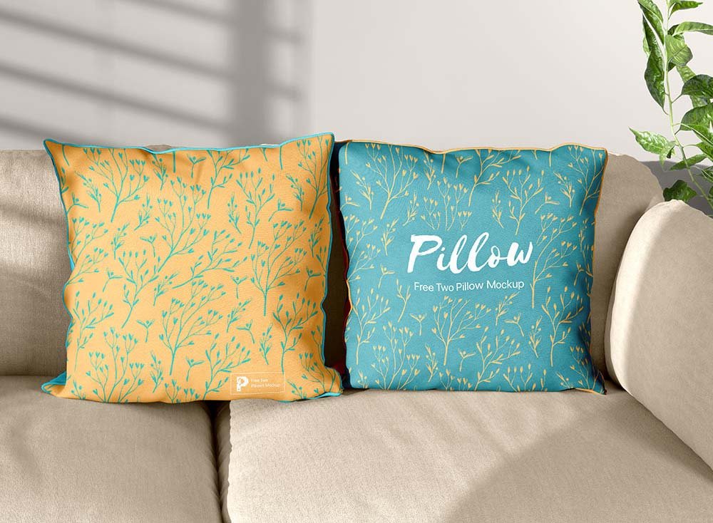 Two Pillows Mockup