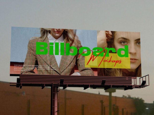 Urban Billboard Mockup PSD
