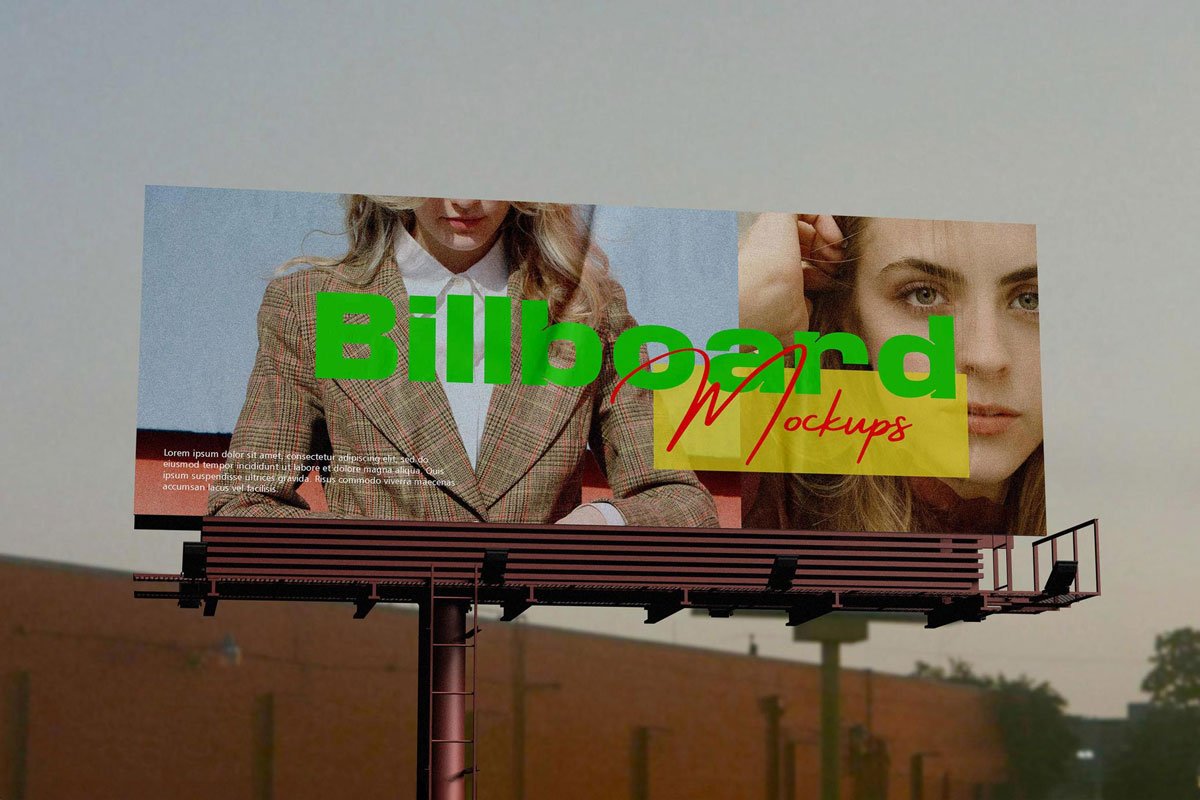 Urban Billboard Mockup PSD