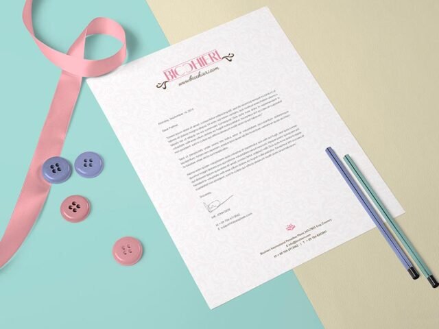 US Letter Paper Mockup