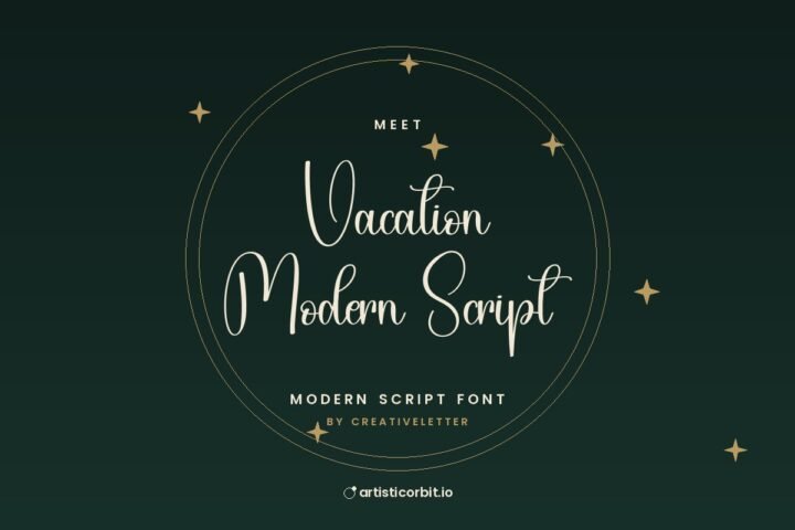 Vacation Modern Script font preview