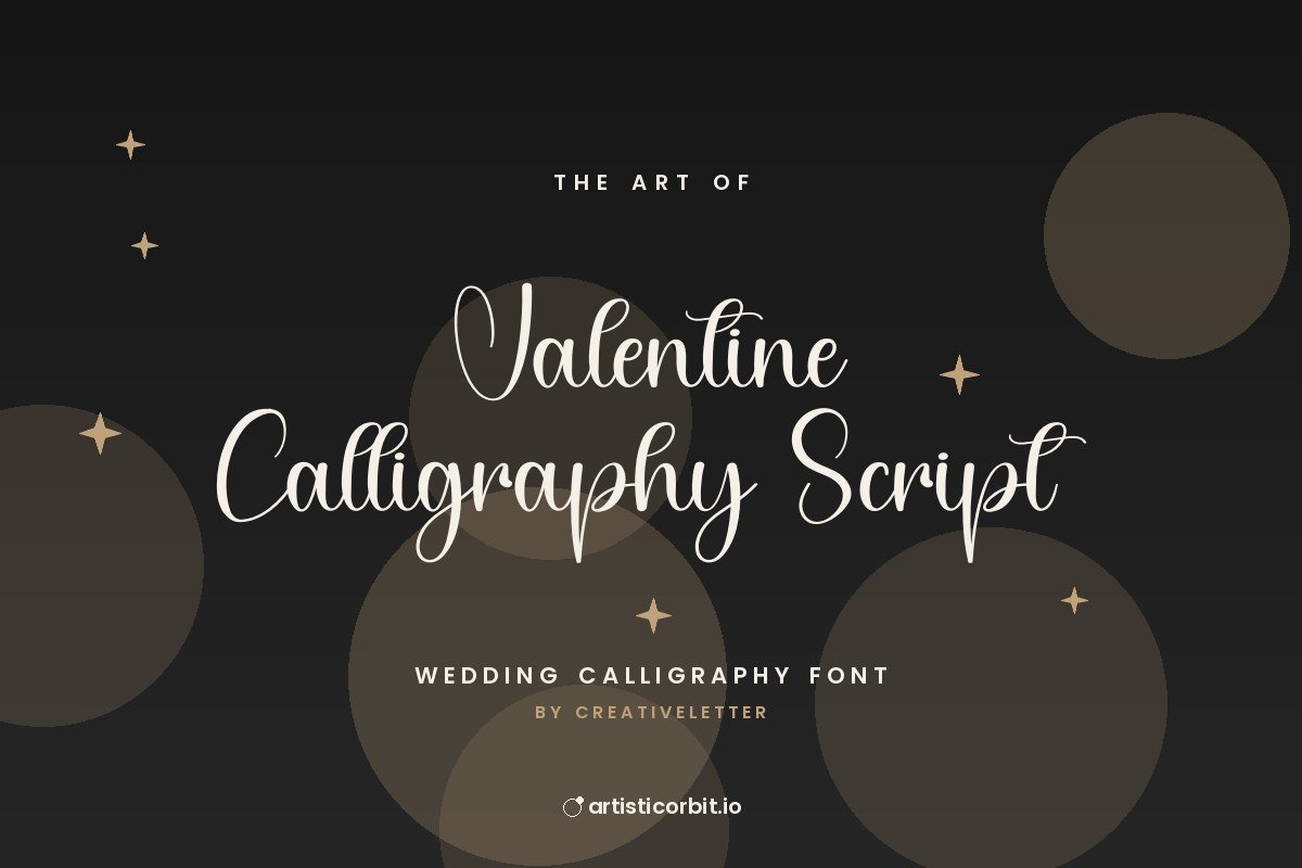 Valentine Calligraphy Script font preview