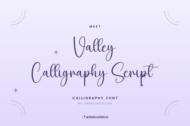 Valley Calligraphy Script font preview