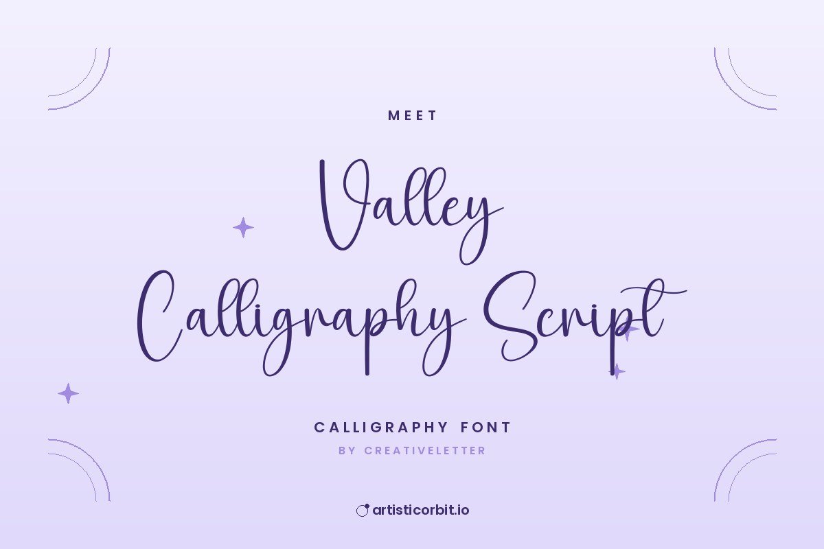Valley Calligraphy Script font preview