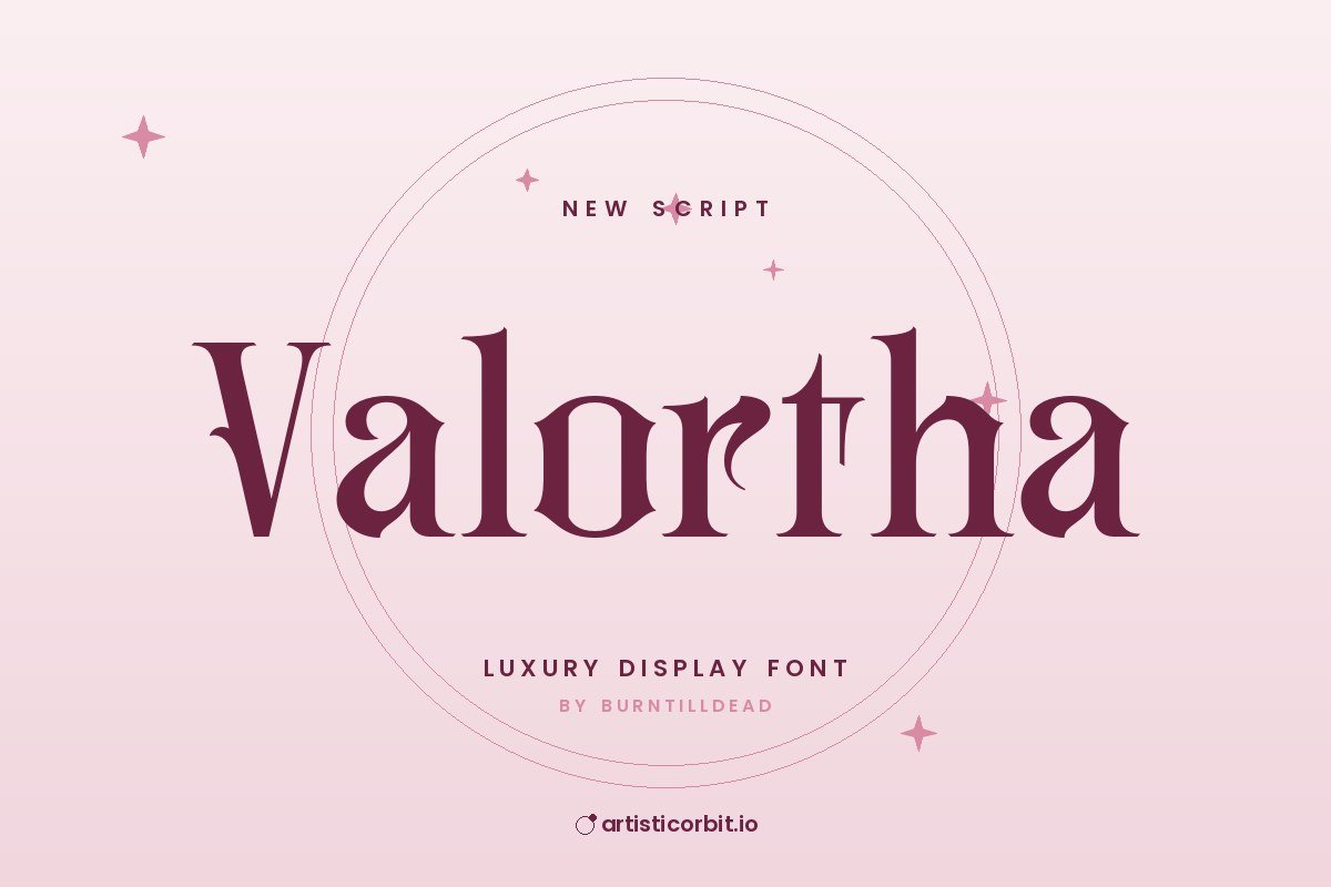 Valortha font preview