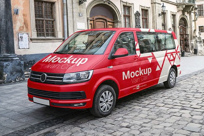 Van Car Mockup