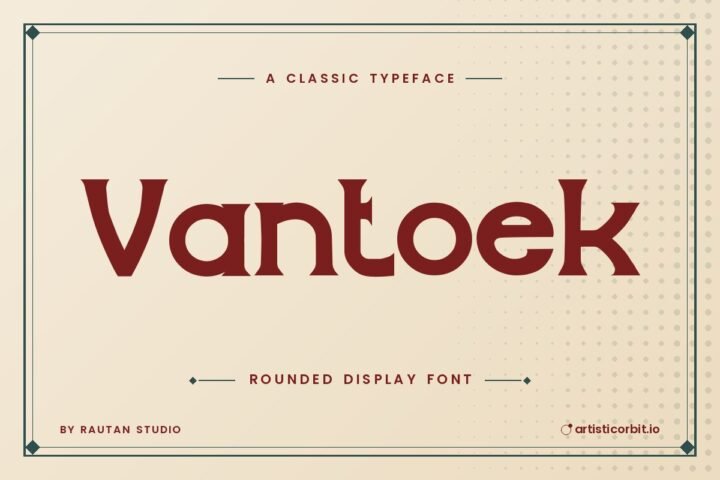 Vantoek font preview
