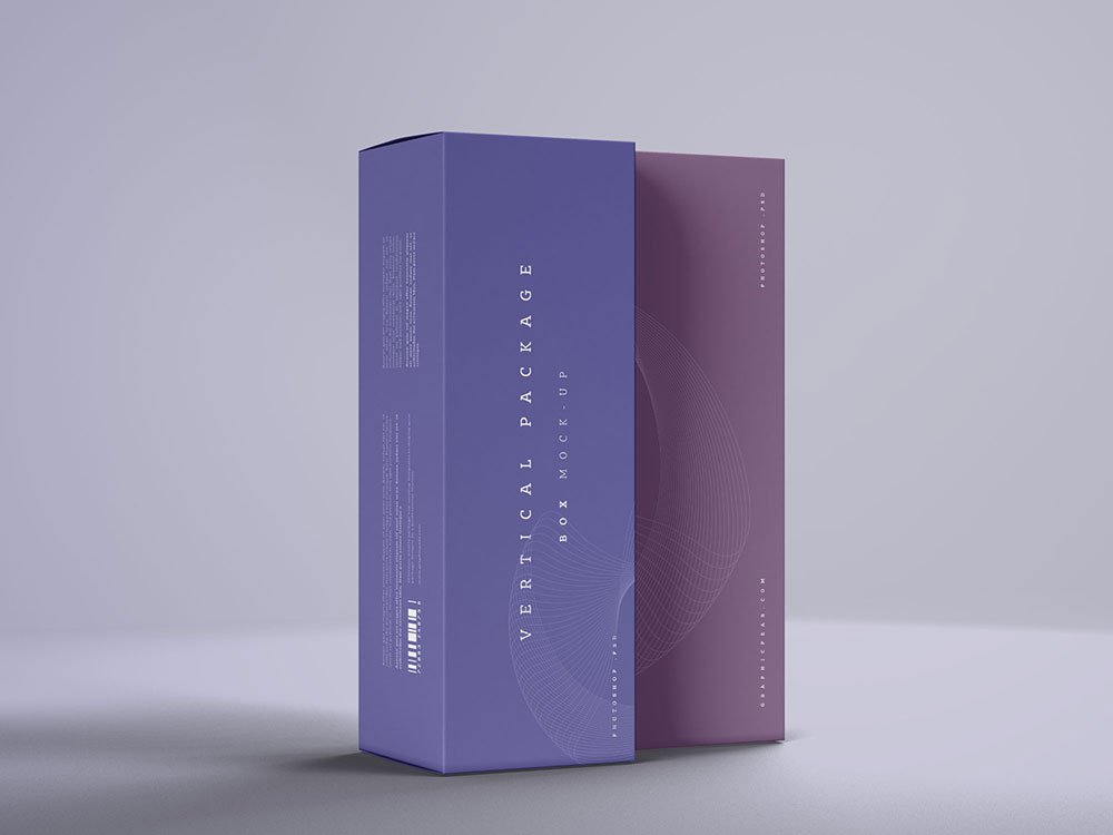 Vertical Boxes Mockup