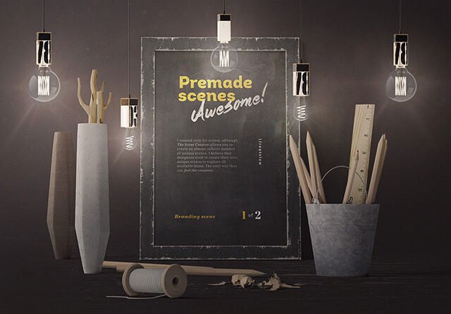 Vintage Mockup Scene