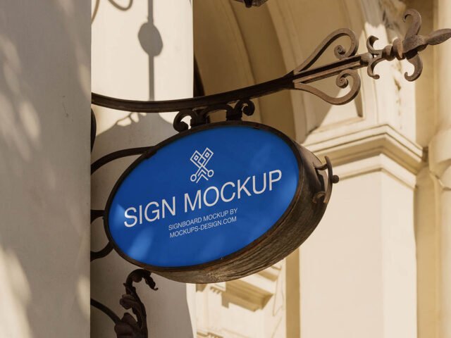 Vintage Signboard Mockup