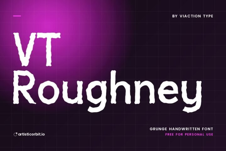 VT Roughney font preview