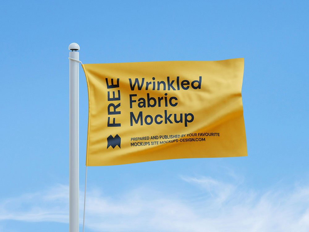 Waving Flags Mockup