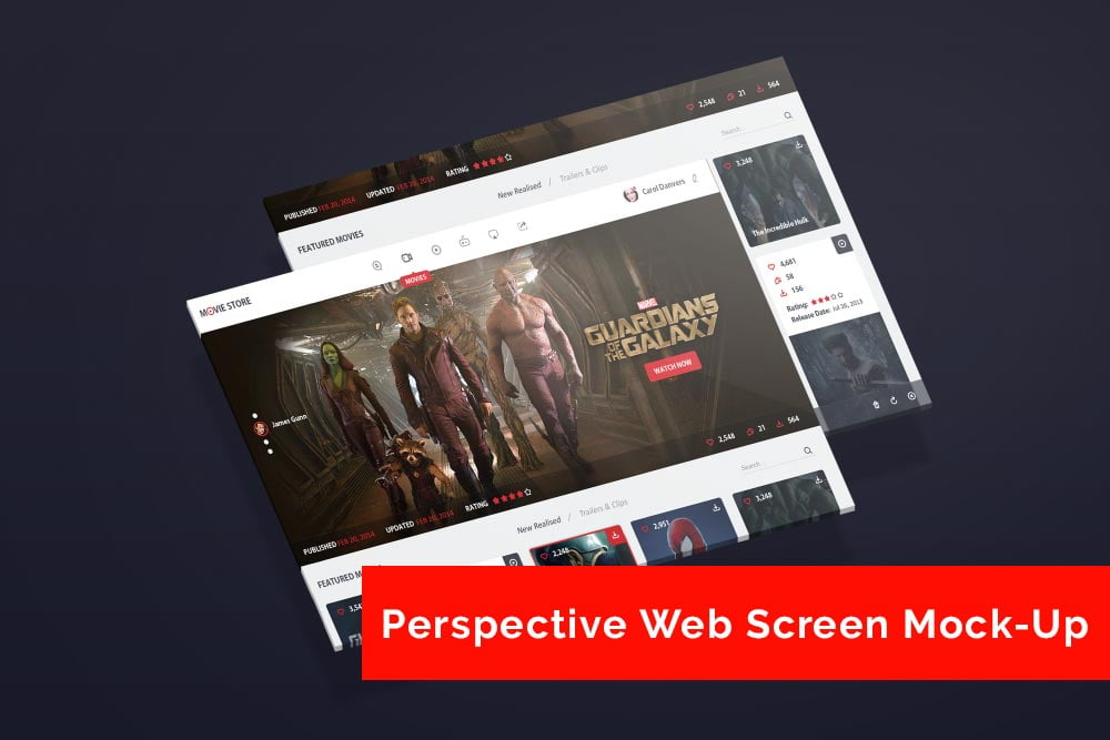 Web Screen Mockup
