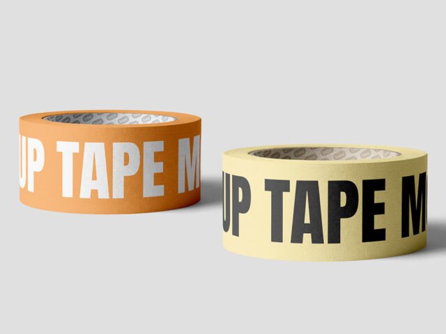 Wide Adhesive Tape Mockup