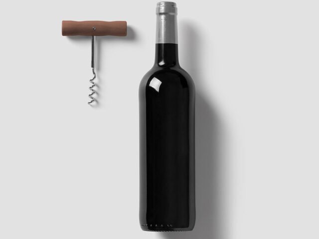 Wine Bottle PSD Mockup