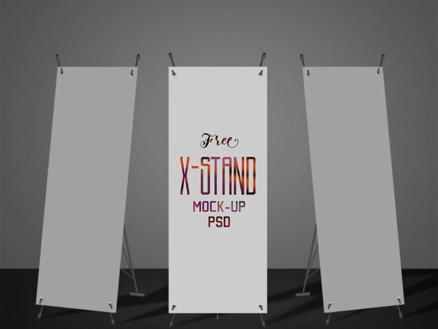 X-Stand Banner Mockup
