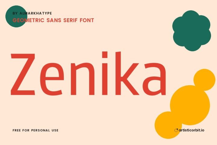 Zenika font preview