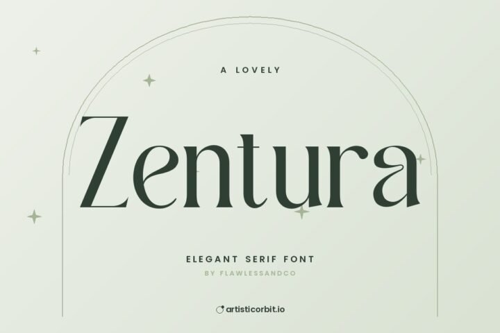 Zentura font preview