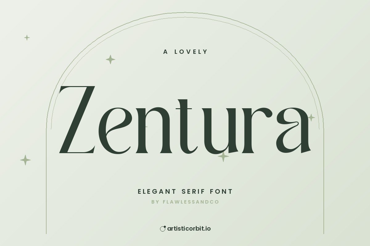 Zentura font preview