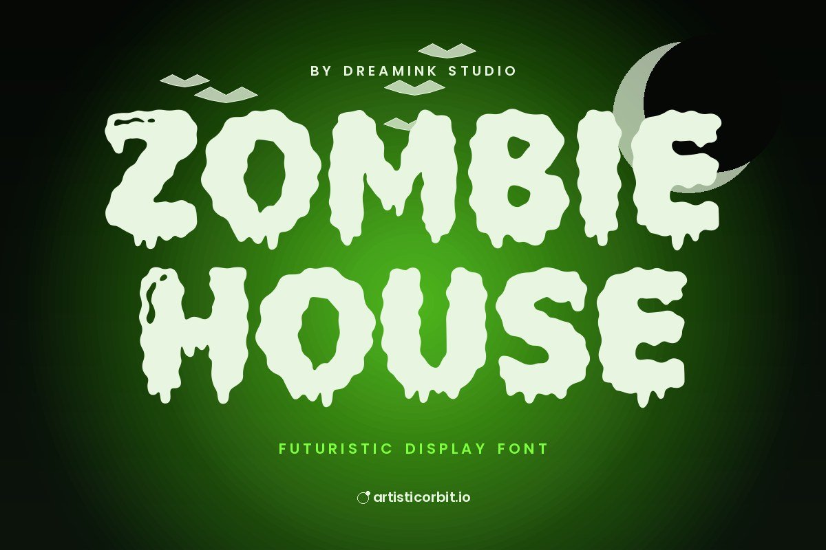 Zombie House font preview