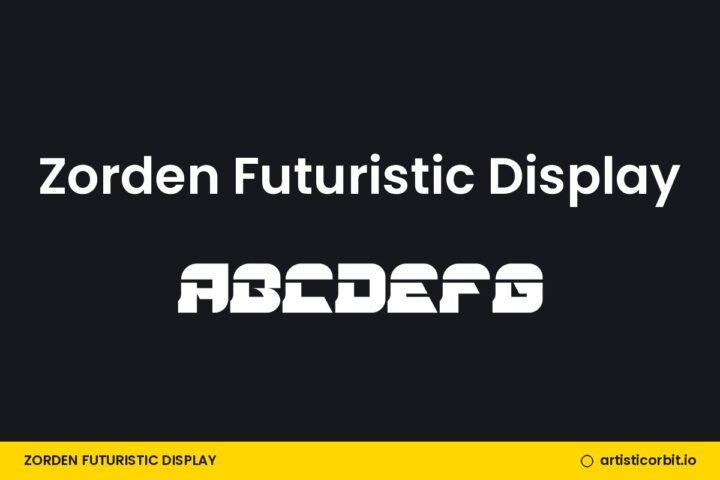 Zorden Futuristic Display font preview