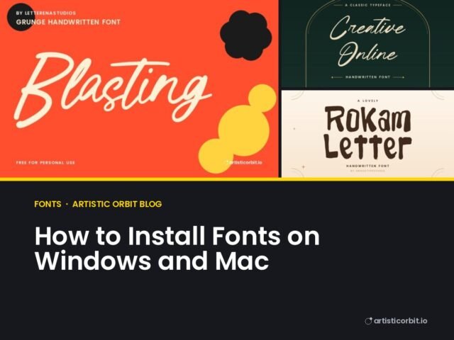 How to Install Fonts on Windows and Mac (and Use Them in Photoshop, Canva and Cricut)