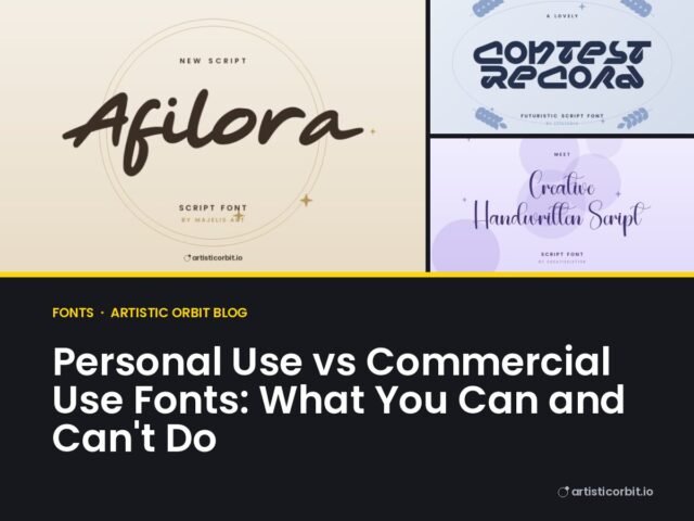 Personal Use vs Commercial Use Fonts: What You Can and Can’t Do